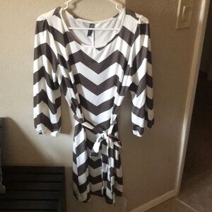 chevron print dress